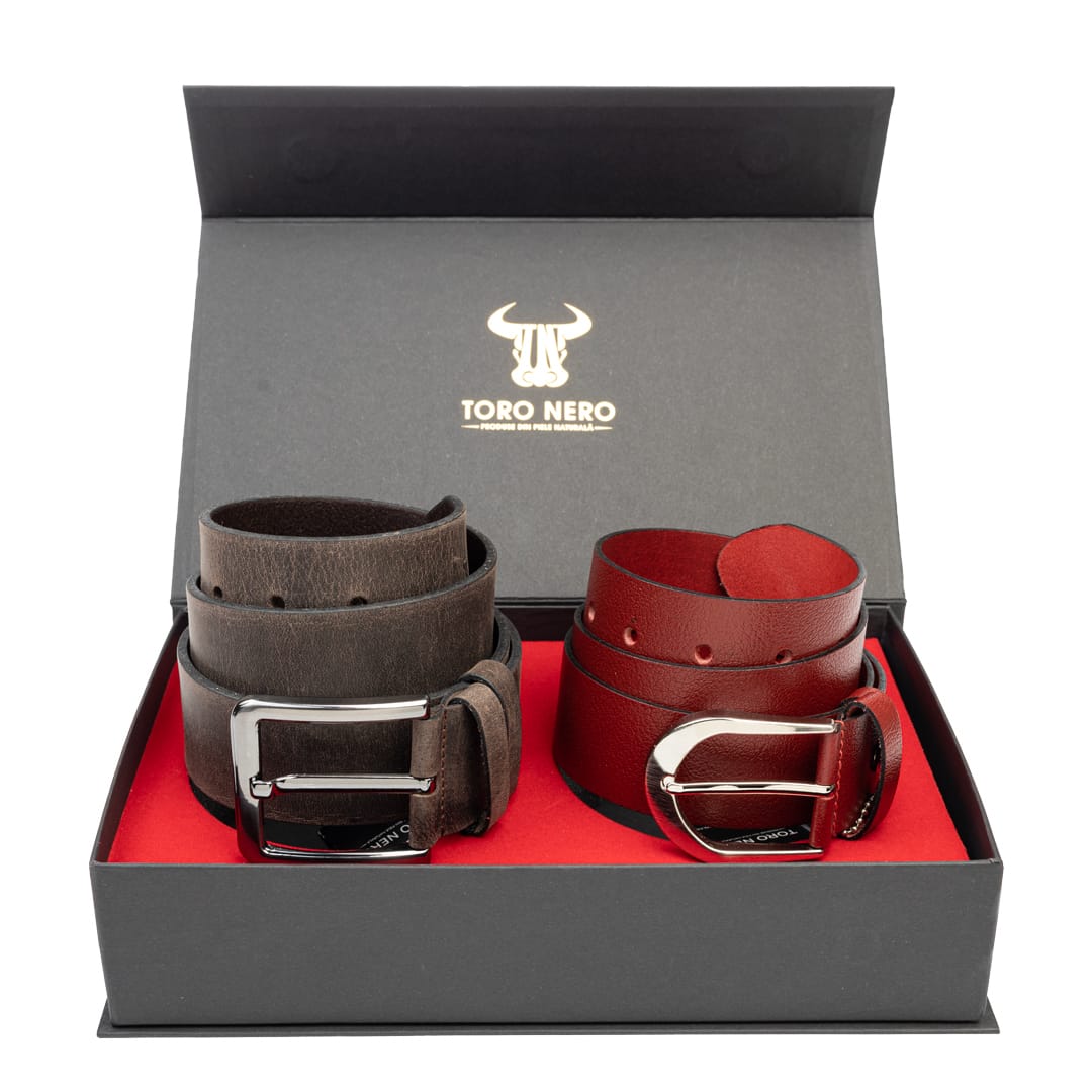 Sets de regalo de cinturones de cuero para parejas: Ideas de accesorios prácticos y elegantes