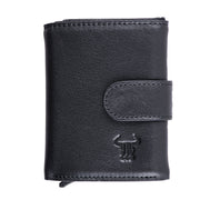 Muški kožni etui za kartice crni Master Slide Pro, RFID zaštita