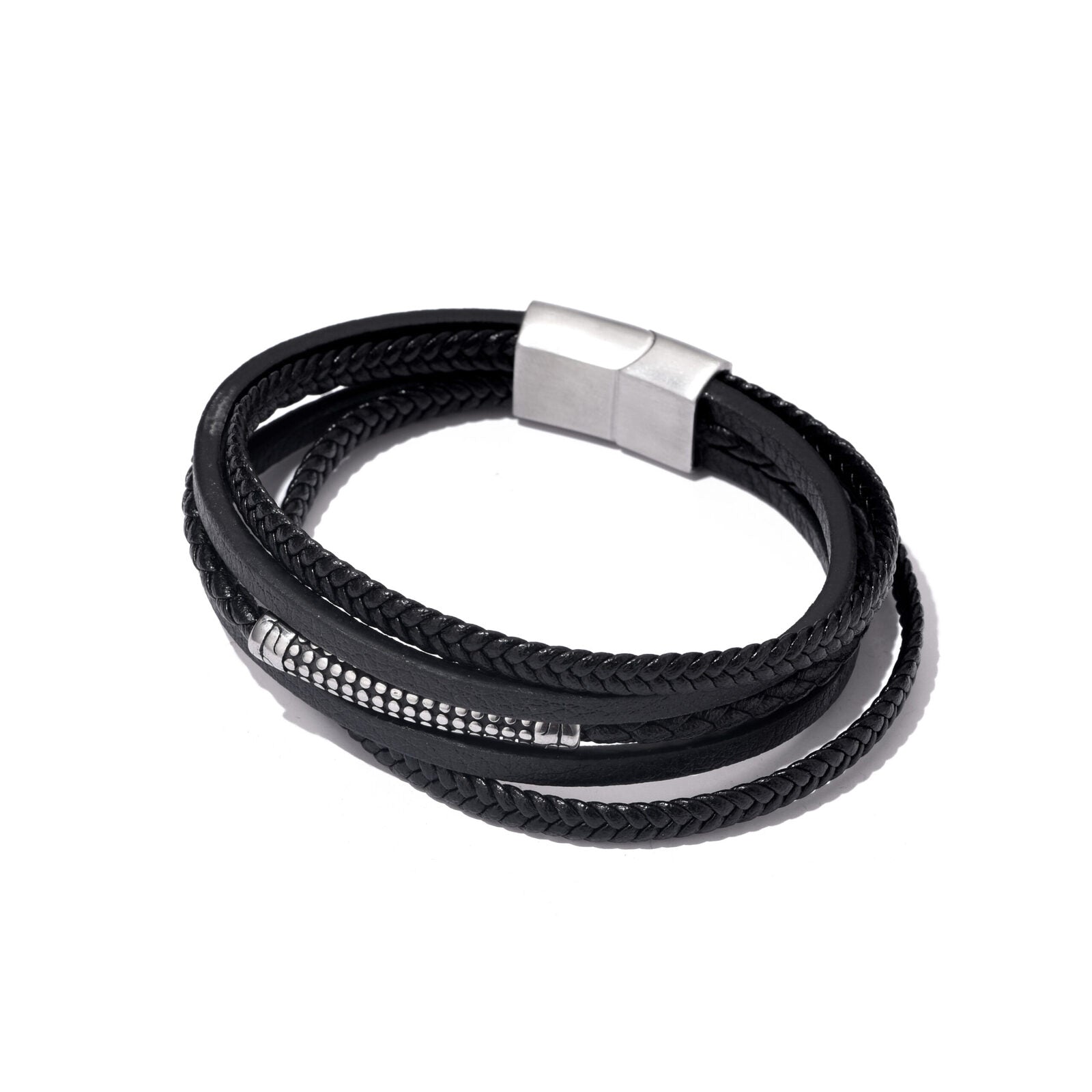 bratara-barbati-piele-naturala-negru-argintiu-Liam2.jpg