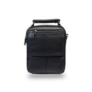 Bolso de hombre de piel natural negro Trio