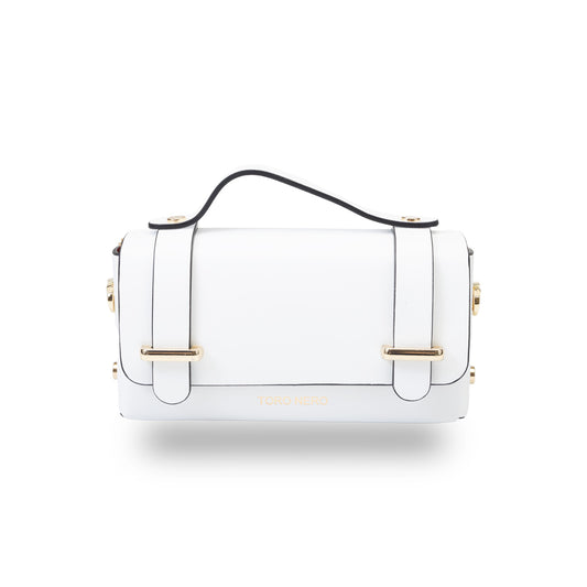 Bolso de mujer de piel natural blanco Natalia