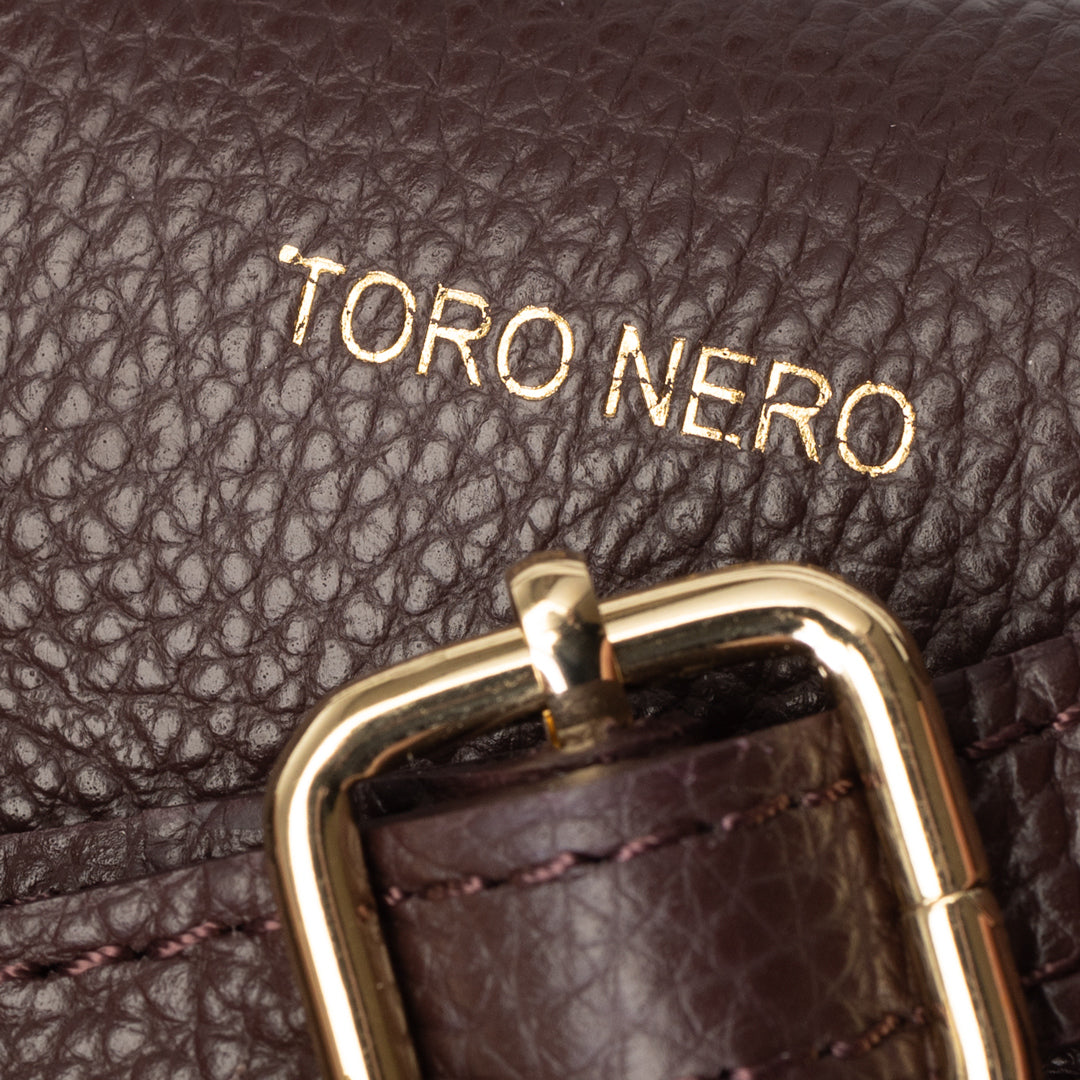 Sac à main pour femme en cuir véritable bordeaux Mira