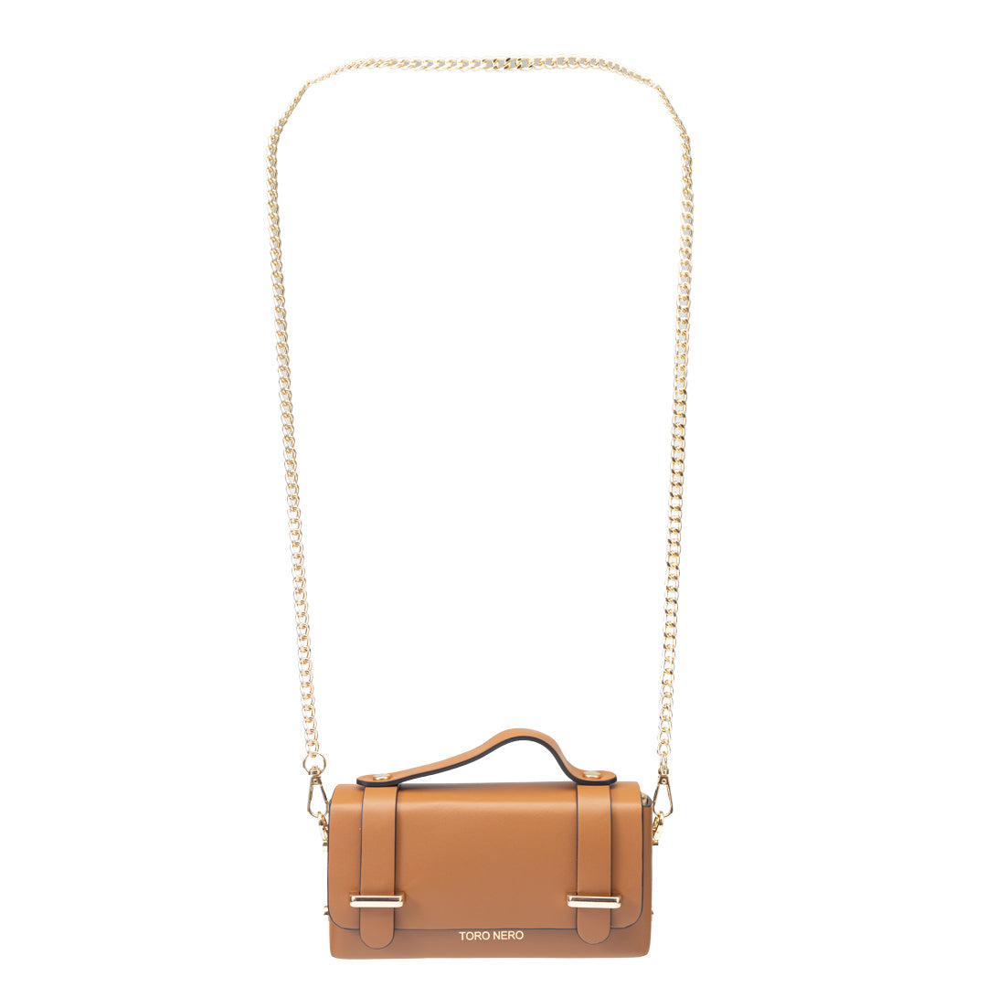 Bolso de mujer de piel genuina marrón Natalia