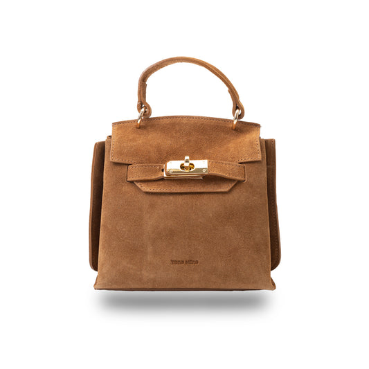 Bolso de mujer de piel natural marrón Renata