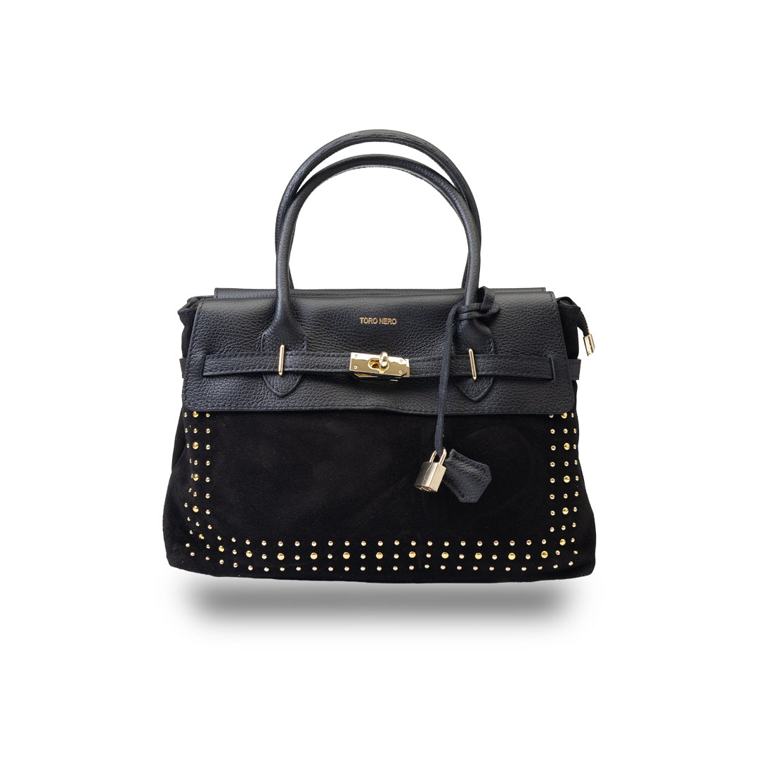 Bolso de mujer de piel natural negro Mira