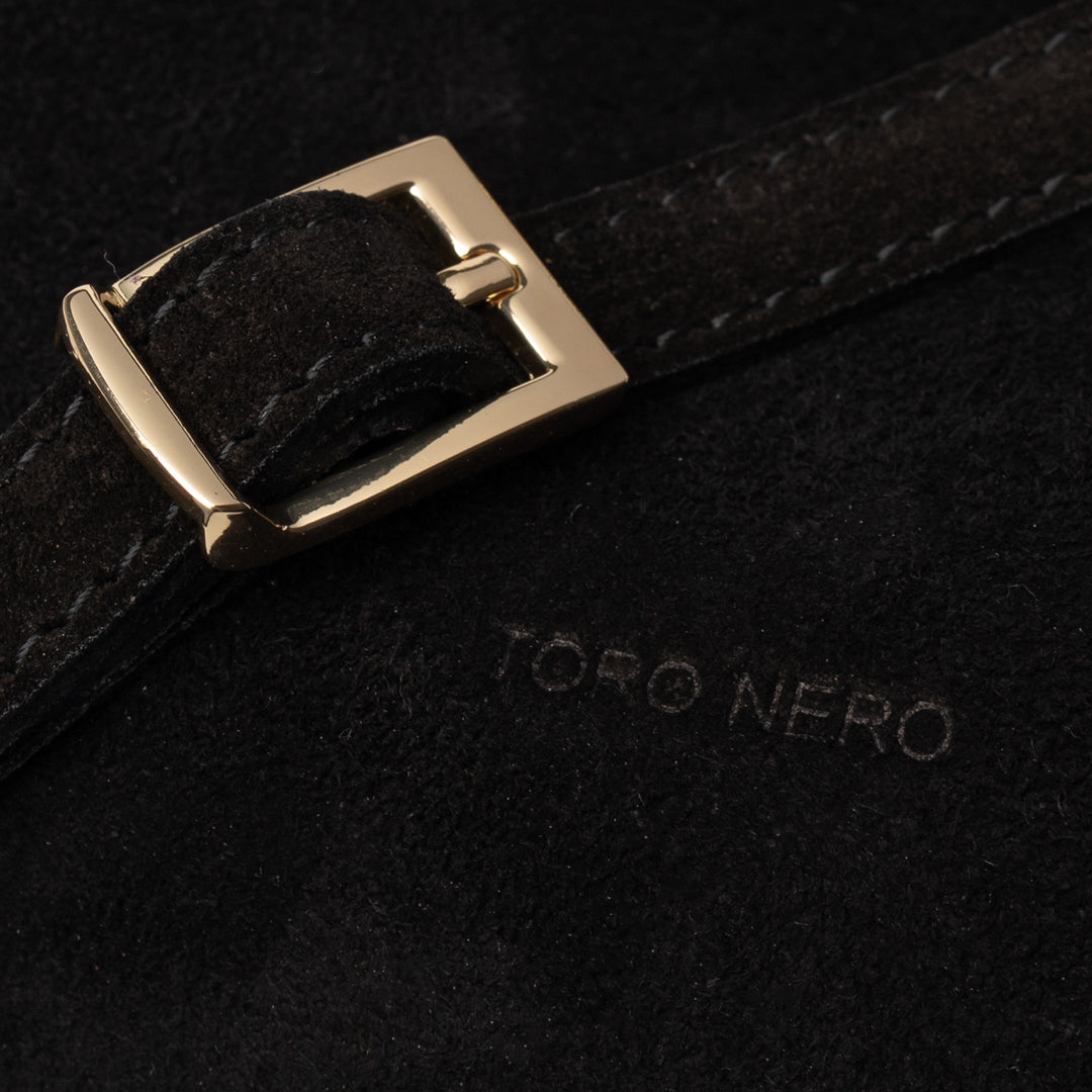 Bolso de mujer de cuero genuino negro Renata