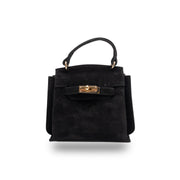 Bolso de mujer de cuero genuino negro Renata