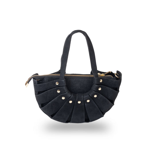 Bolso de mujer de piel genuina negro Ruth