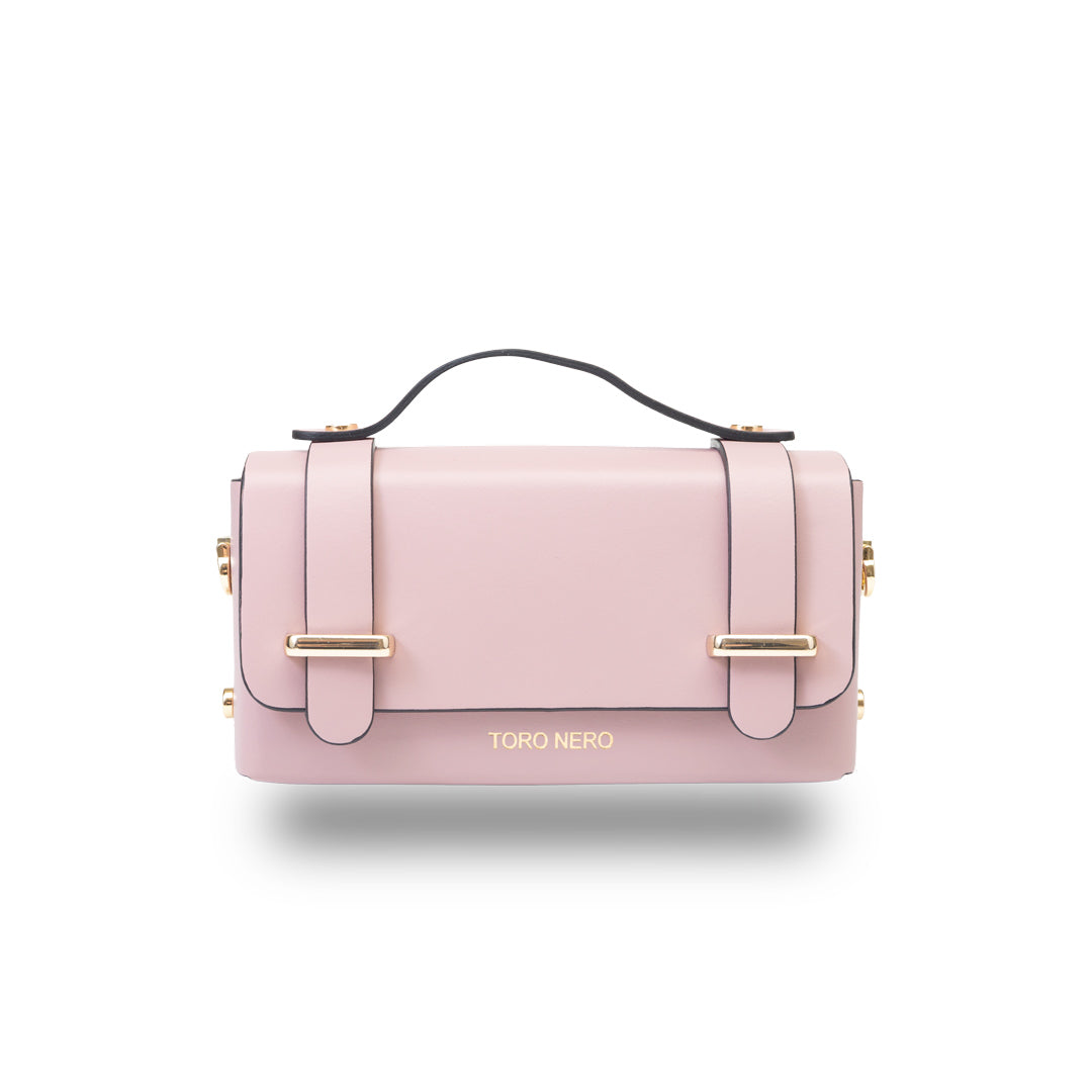 Bolso de mujer de piel natural rosa Natalia