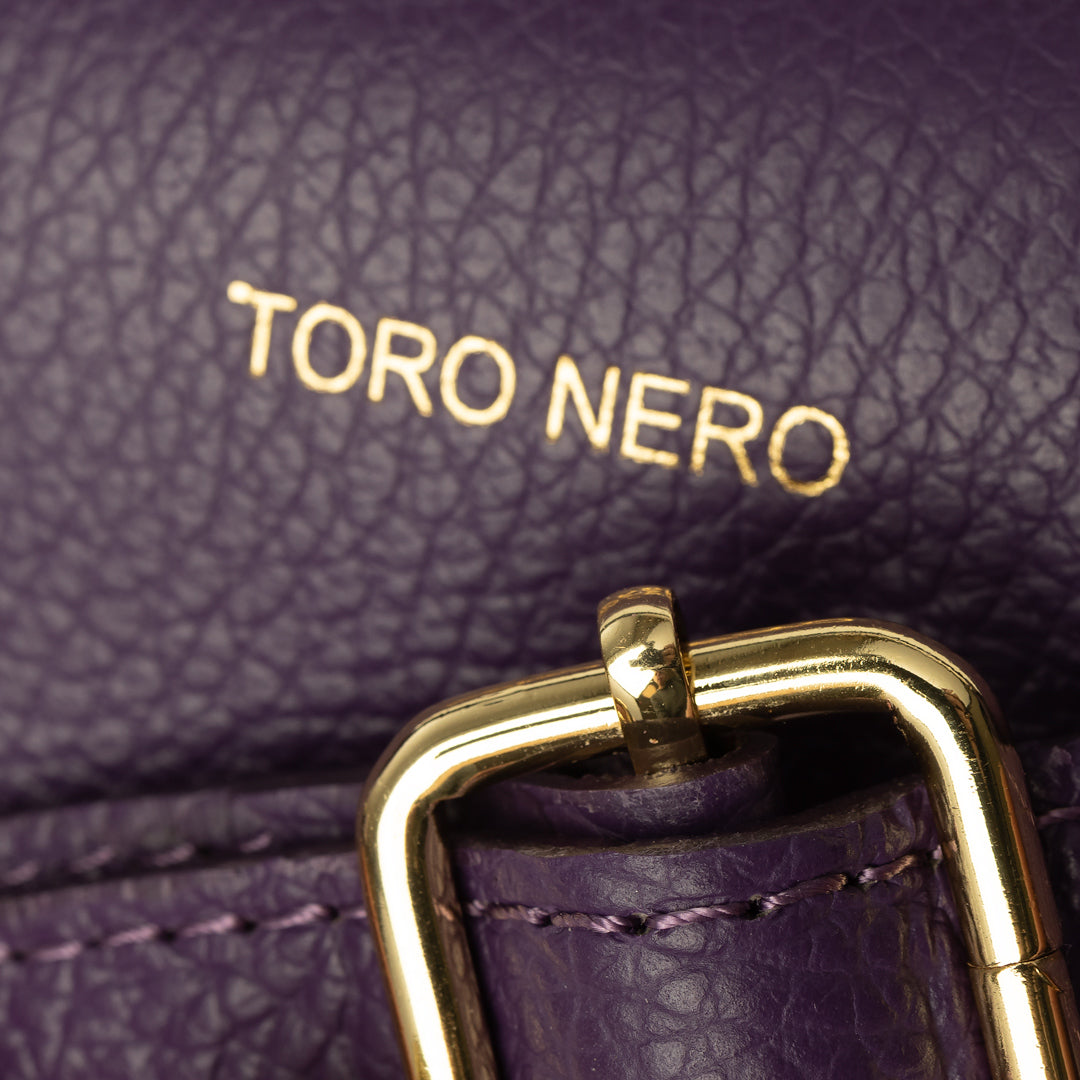 Bolso de mujer de piel genuina violeta Mira