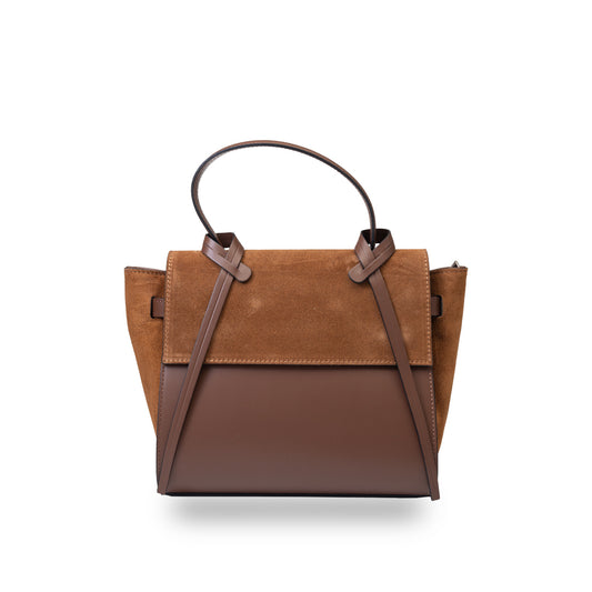 Bolso de piel natural marrón-marrón Erika