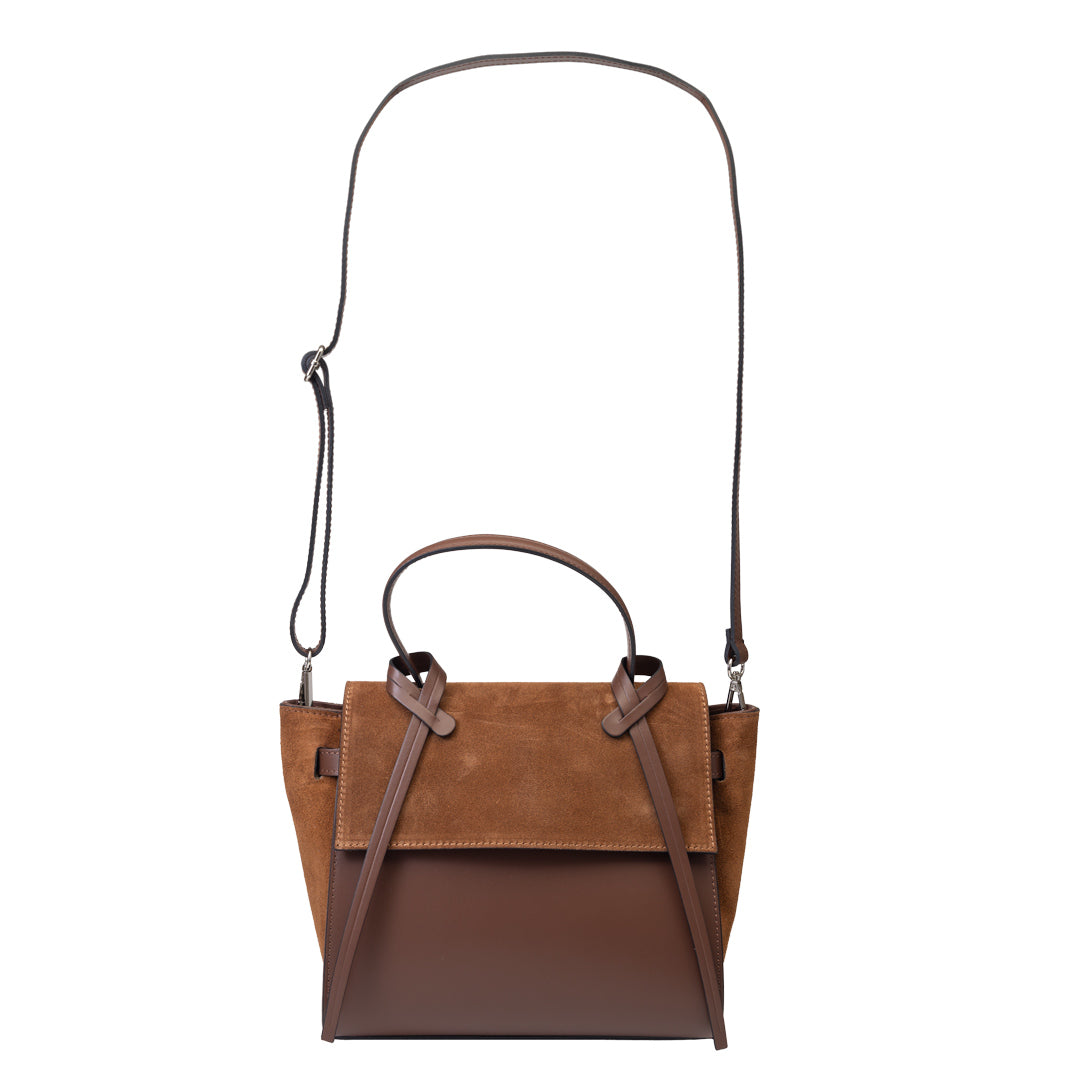 Bolso de piel natural marrón-marrón Erika