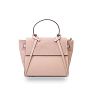 Sac à main femme en cuir suédé naturel rose Erika