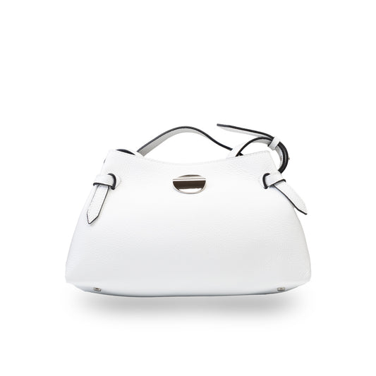 Bolso de mujer de piel natural blanco Tania