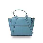 Sac à main femme en cuir véritable bleu Erika