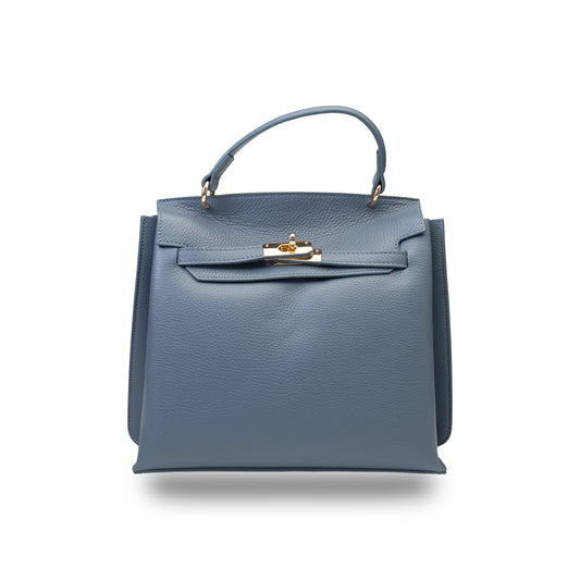 Bolso de mujer de cuero genuino azul Raluca