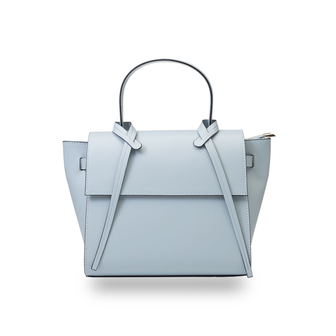Bolso de mujer de cuero genuino azul claro Erika