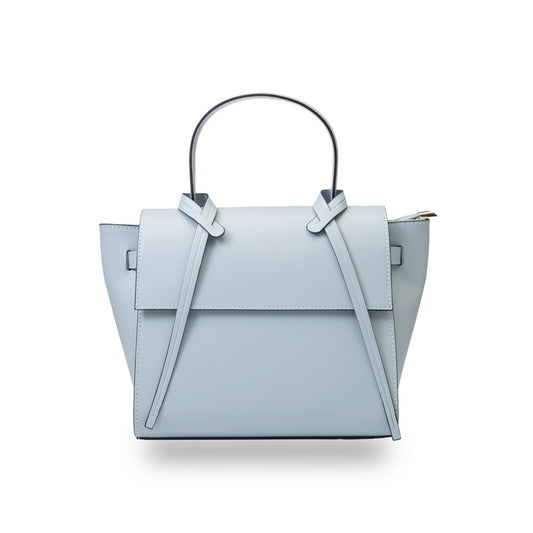 Bolso de mujer de cuero genuino azul claro Erika