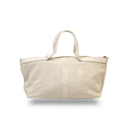 Bolso de mujer de piel serraje natural beige Bianca
