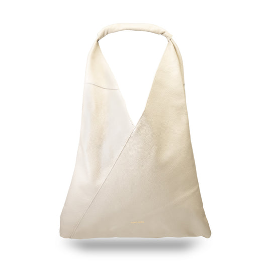 Bolso de mujer de piel natural beige Camelia