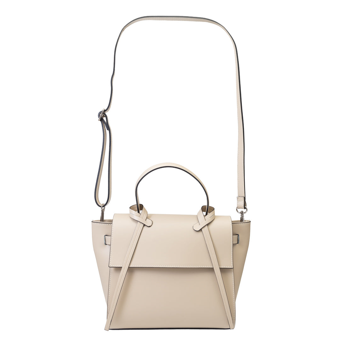 Bolso de mujer de piel natural beige Erika