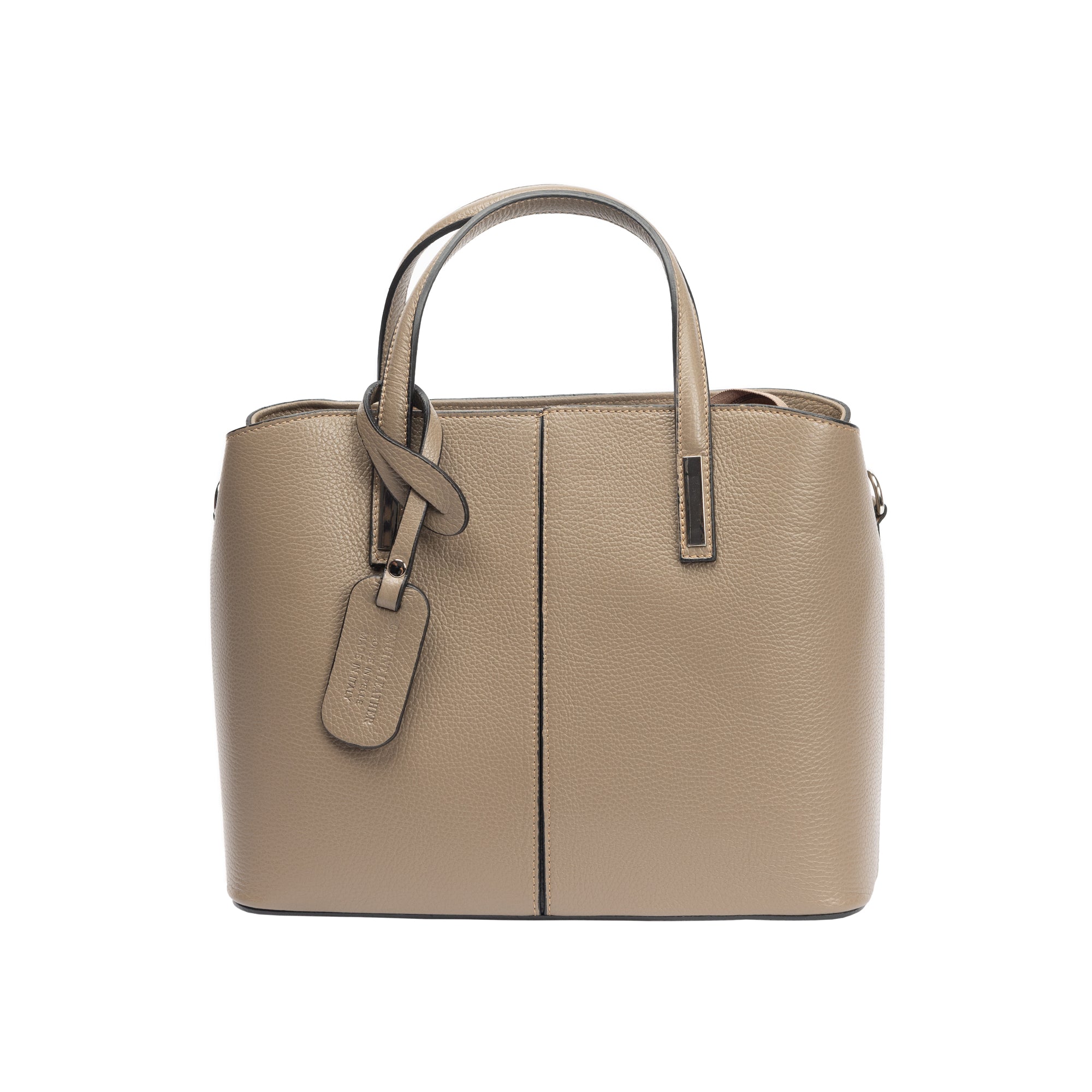 Bolso de mujer de piel natural beige Mara