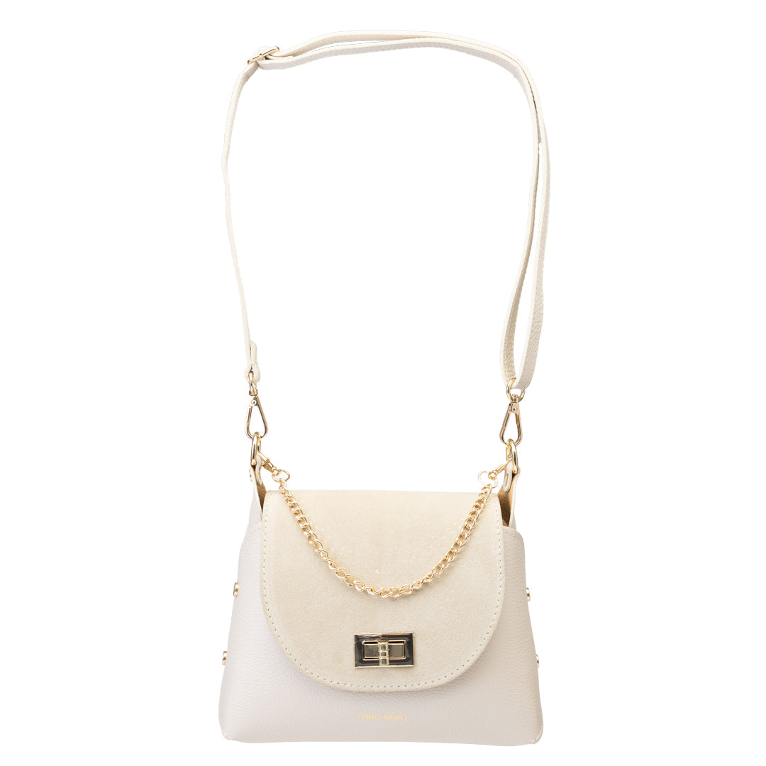 Sac femme en daim naturel, beige Raisa