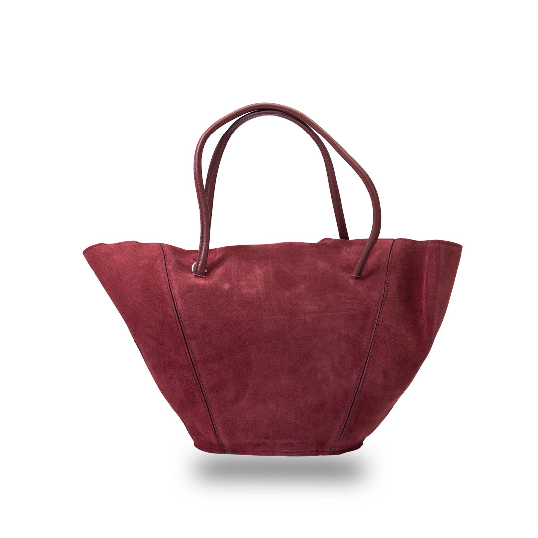 Bolso de mujer de piel genuina burdeos Diana