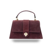Bolso de mujer de piel genuina burdeos Verona