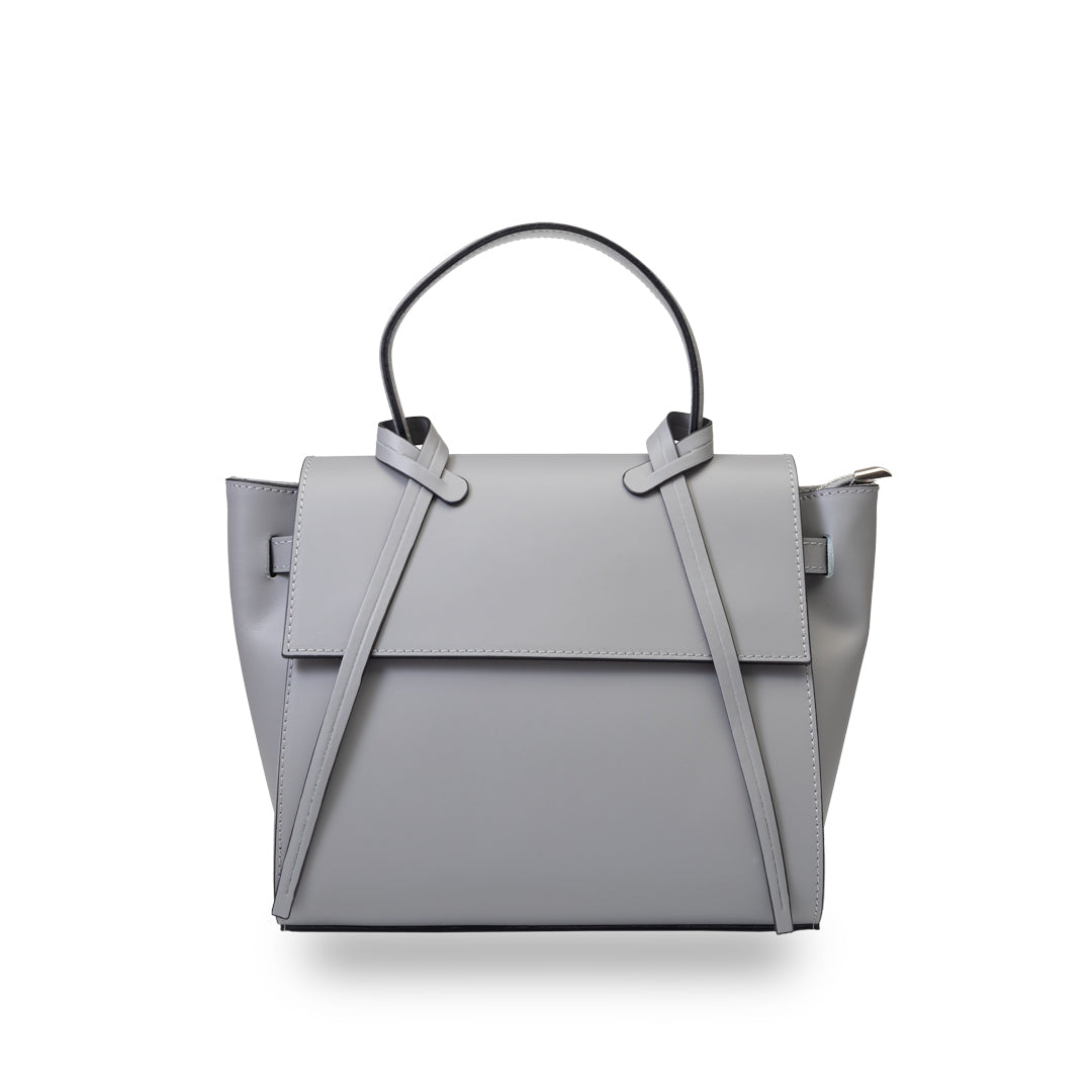 Bolso de mujer de piel natural gris Erika