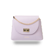 Bolso de mujer de cuero genuino lila Raisa