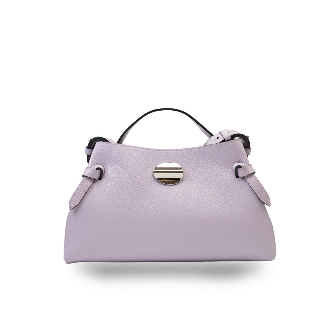 Bolso de mujer de piel natural lila Tania