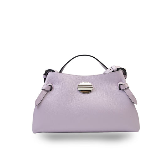 Bolso de mujer de piel natural lila Tania