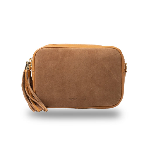 Bolso de piel natural marrón Ancuta para mujer
