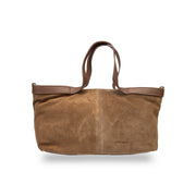 Bolso de mujer de piel de ante natural marrón Bianca