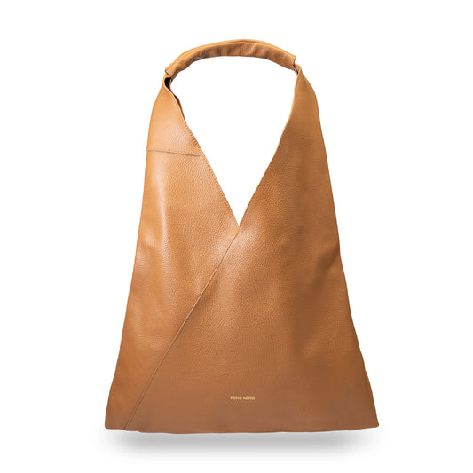 Bolso de mujer de piel genuina marrón Camelia