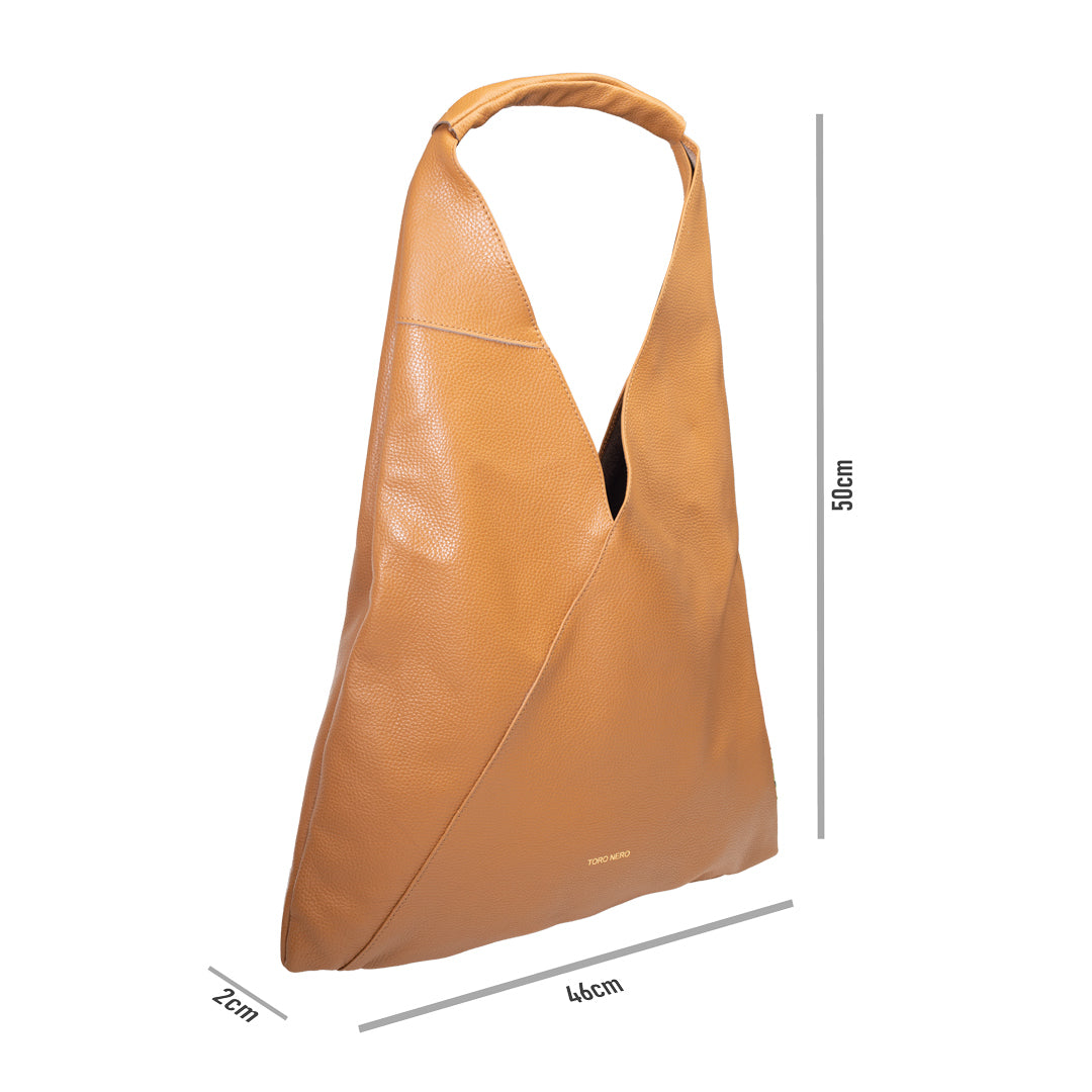 Bolso de mujer de piel genuina marrón Camelia