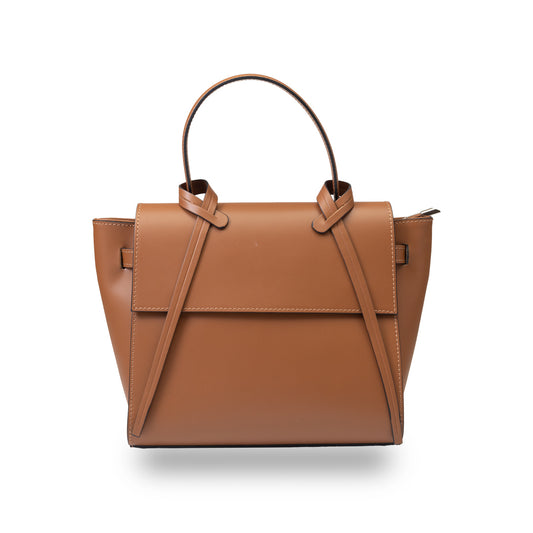 Bolso de mujer de piel natural marrón Erika