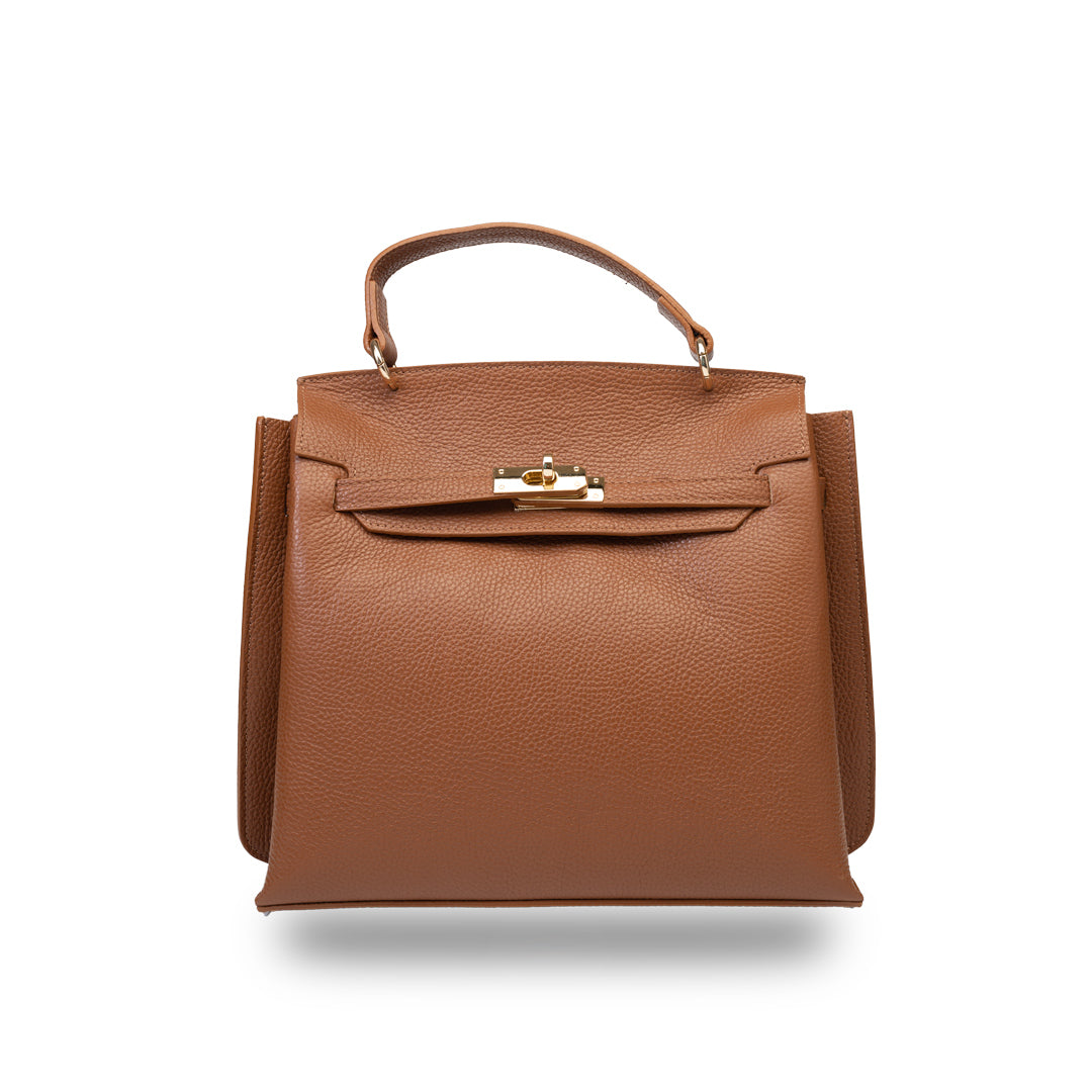 Bolso de mujer de piel natural marrón Raluca