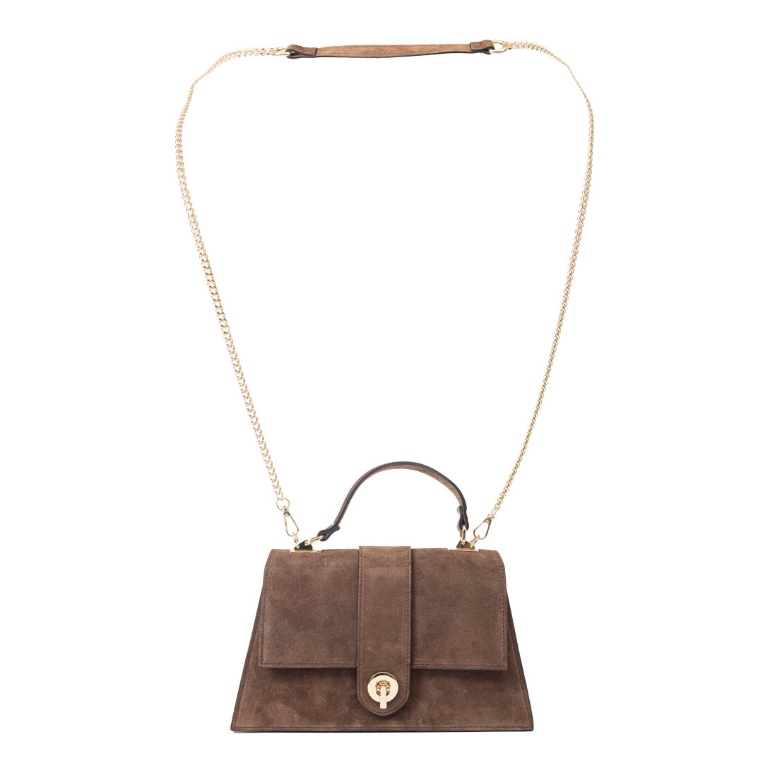 Bolso de mujer de piel genuina marrón Verona