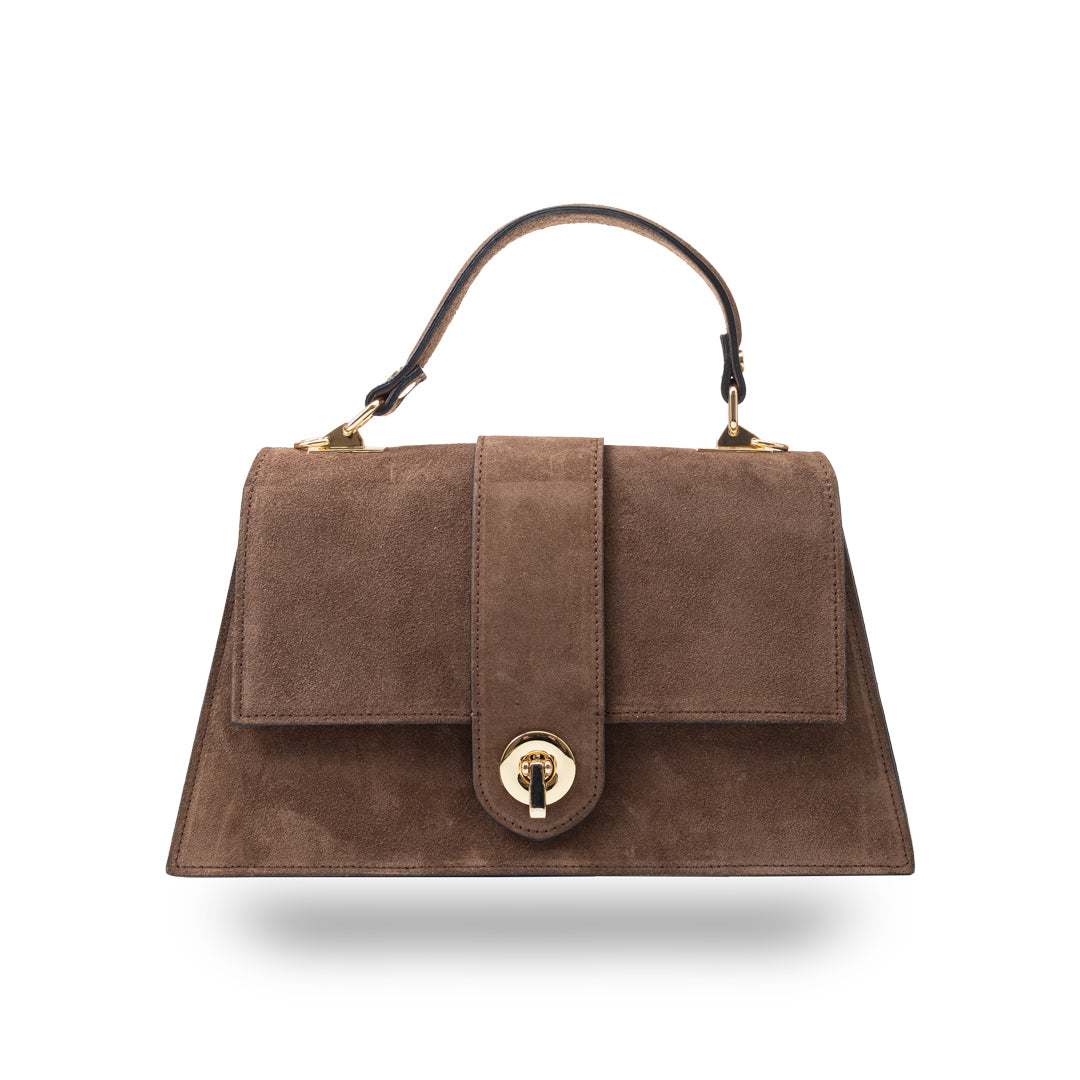 Bolso de mujer de piel genuina marrón Verona