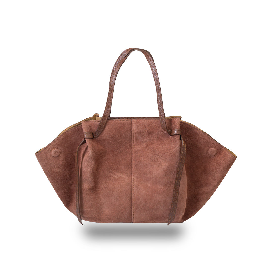 Bolso de piel natural coñac Alice para mujer