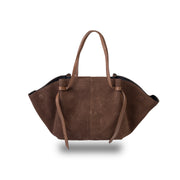 Bolso de mujer de cuero genuino marrón oscuro Alice