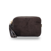 Bolso de mujer de cuero genuino marrón oscuro Ancuta