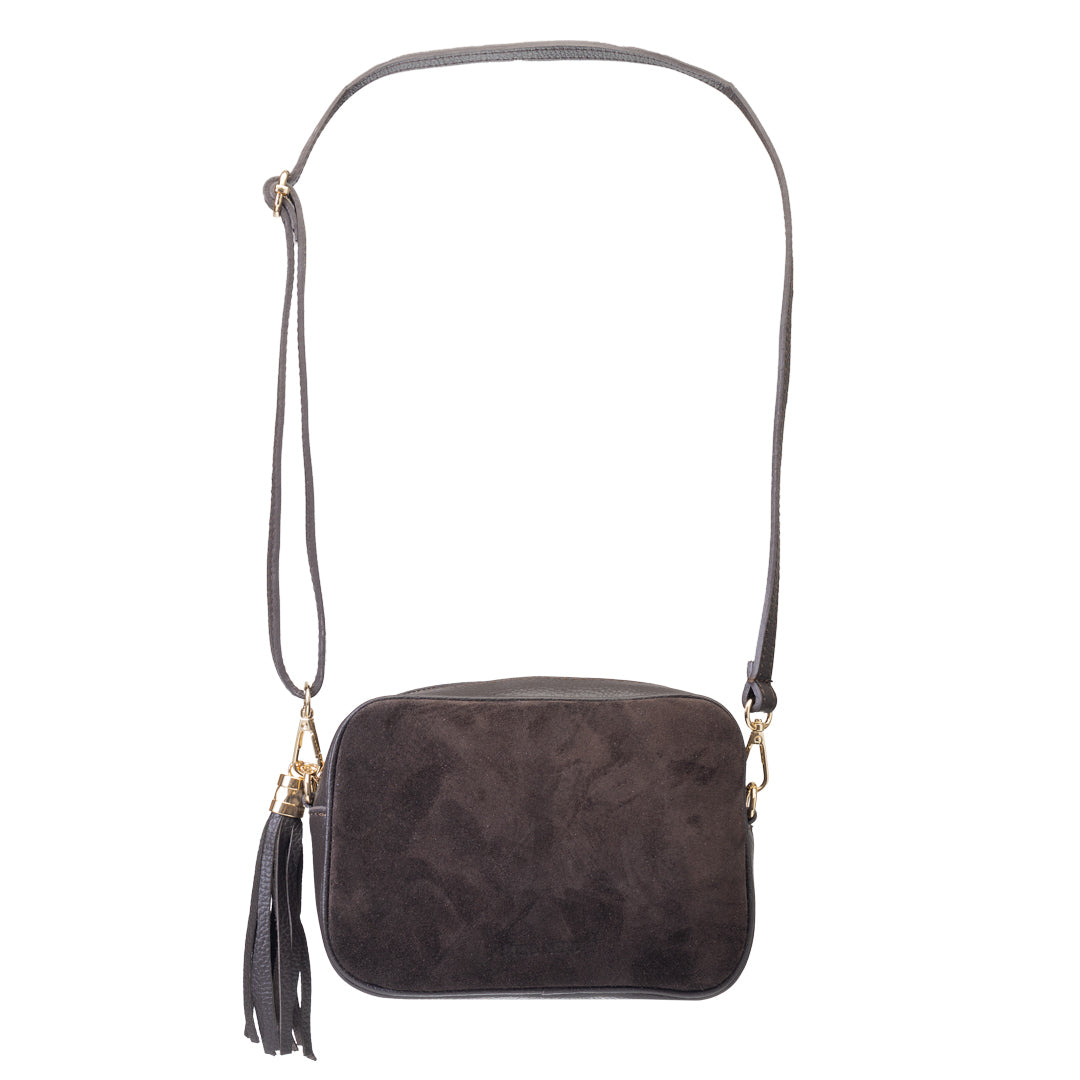 Bolso de mujer de cuero genuino marrón oscuro Ancuta