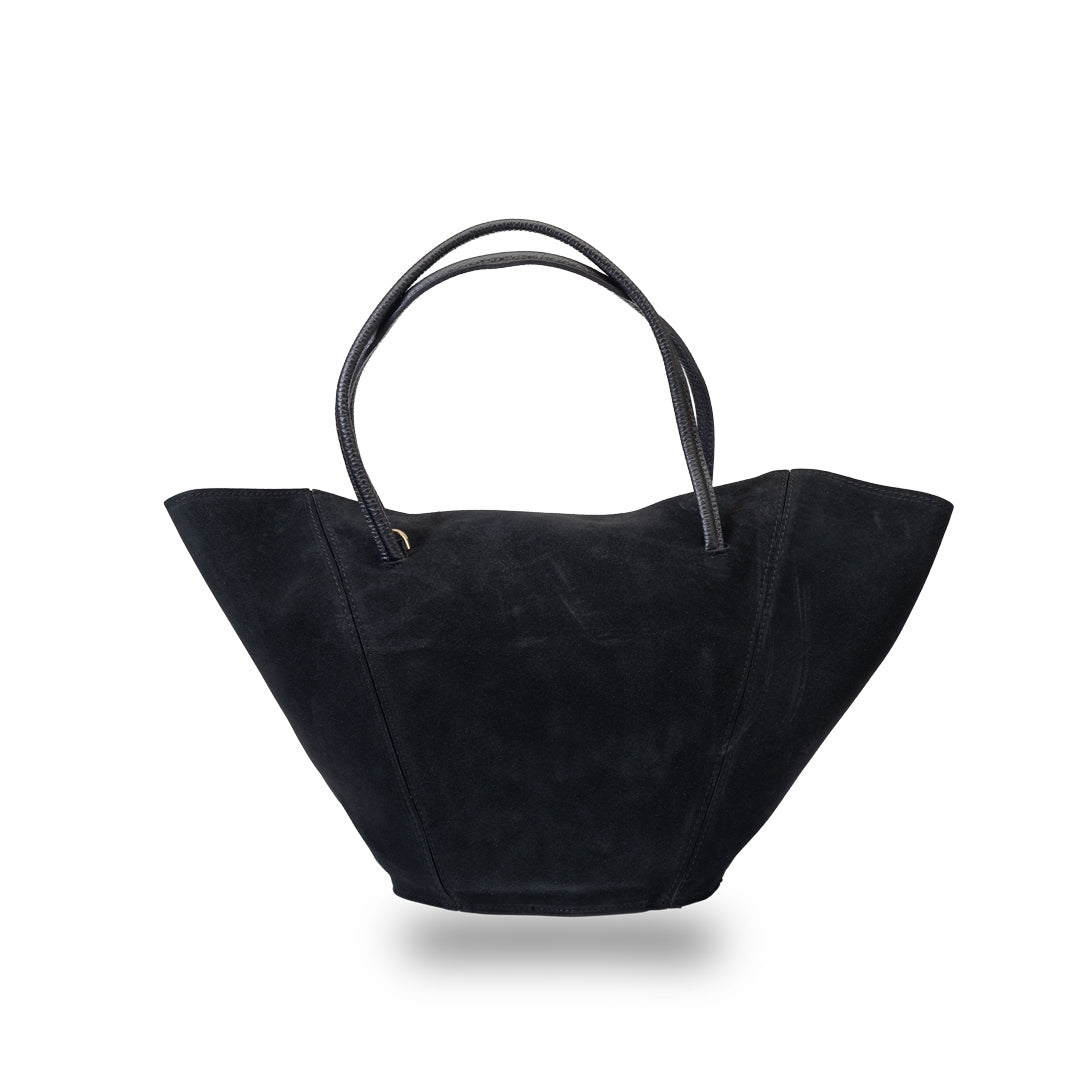 Bolso de mujer de cuero natural negro Diana