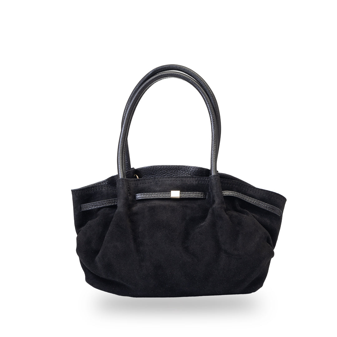Bolso de mujer de piel natural negro Elena