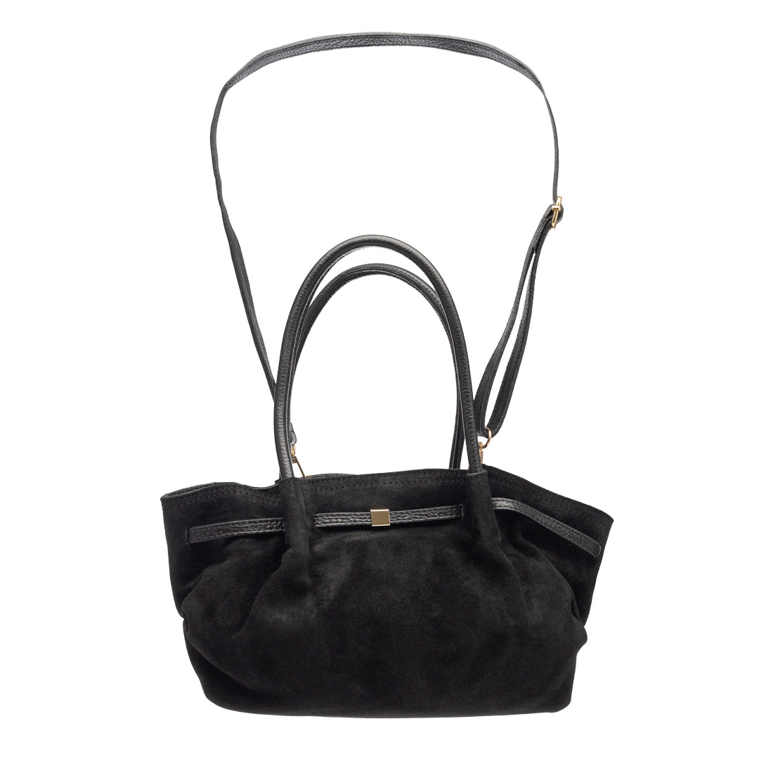 Bolso de mujer de piel natural negro Elena