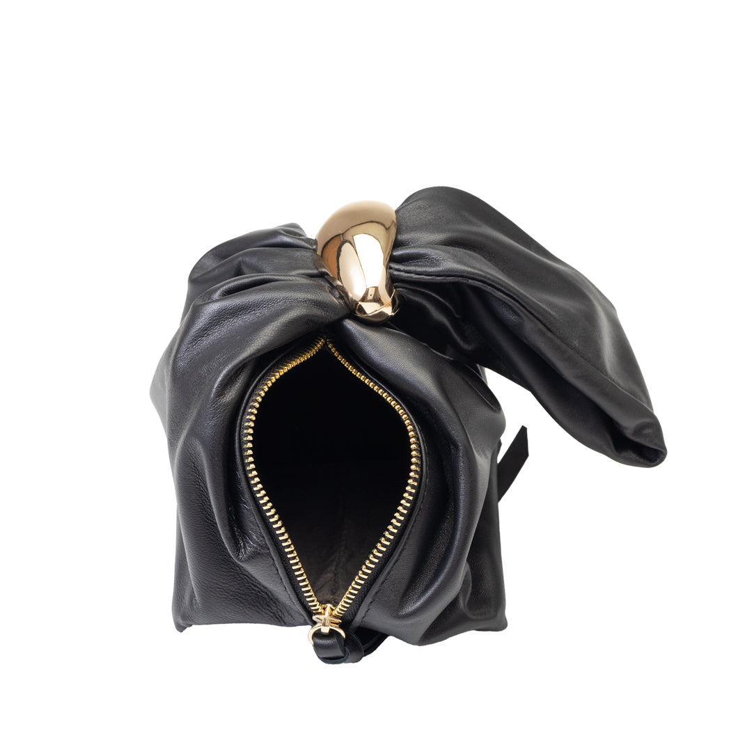 Bolso de mujer de cuero genuino negro Eliza
