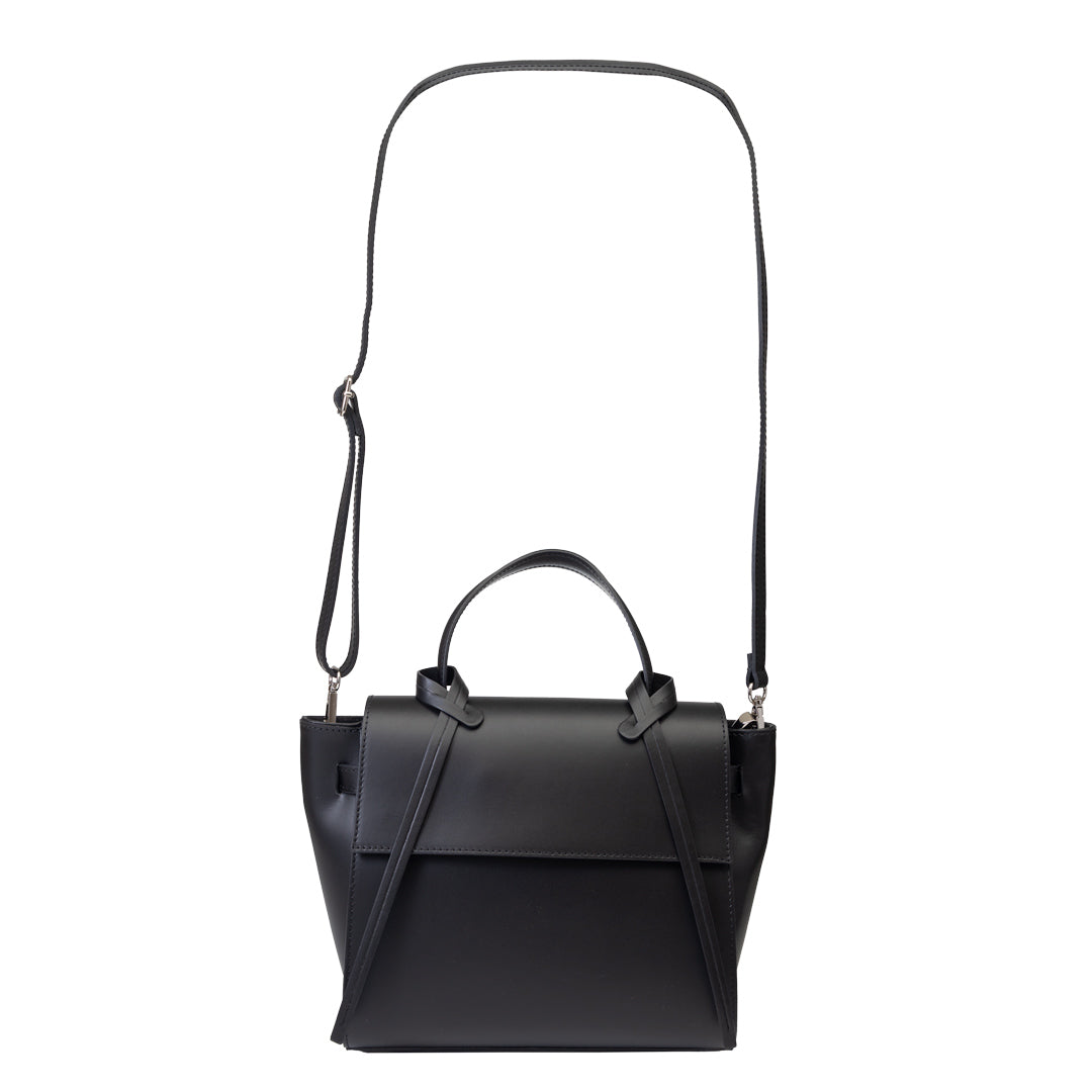 Bolso de mujer de piel natural negra Erika